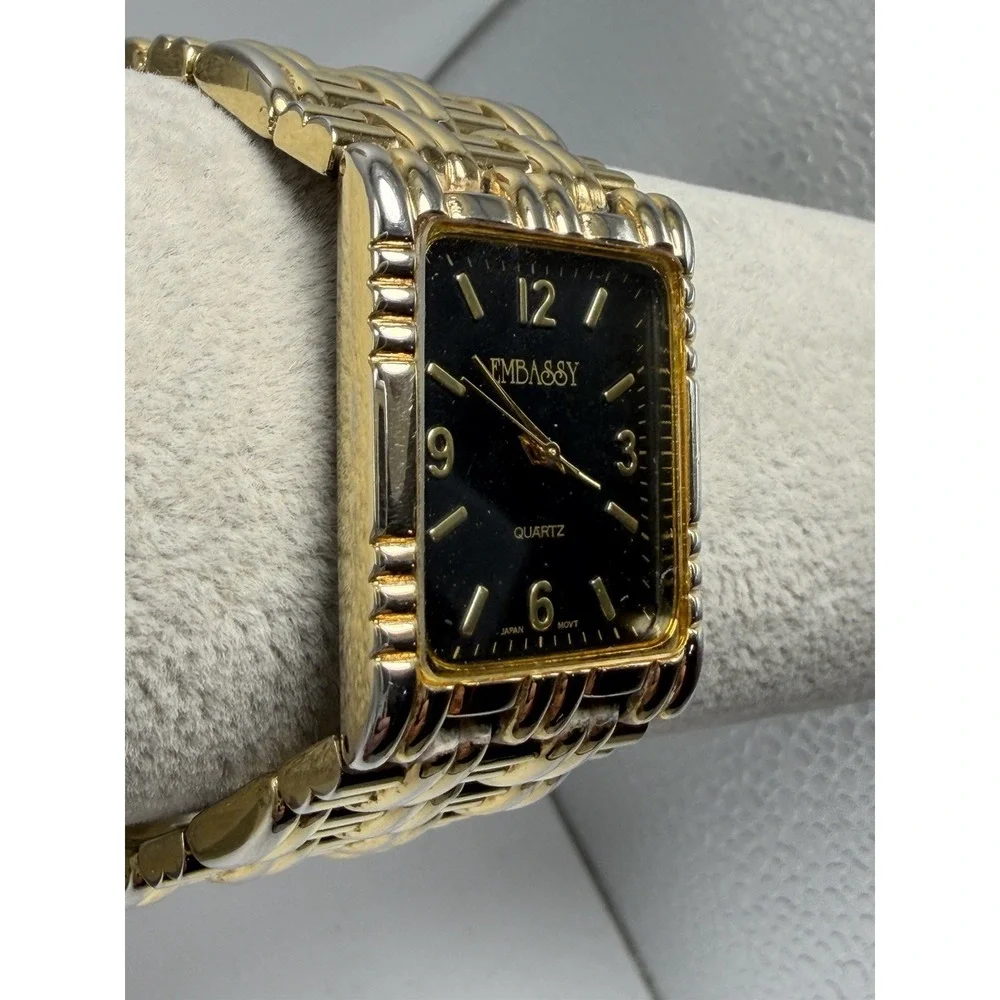 Embassy MBS518 New Battery Mens‎ Tank Watch 27MM 7.75